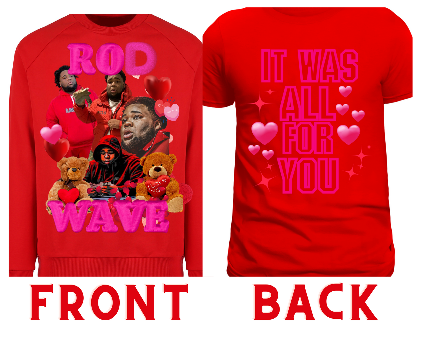 Rod wave valentine edition graphic top