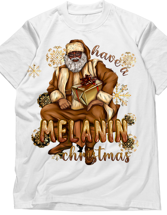 Melanin santa graphic sweatshirt