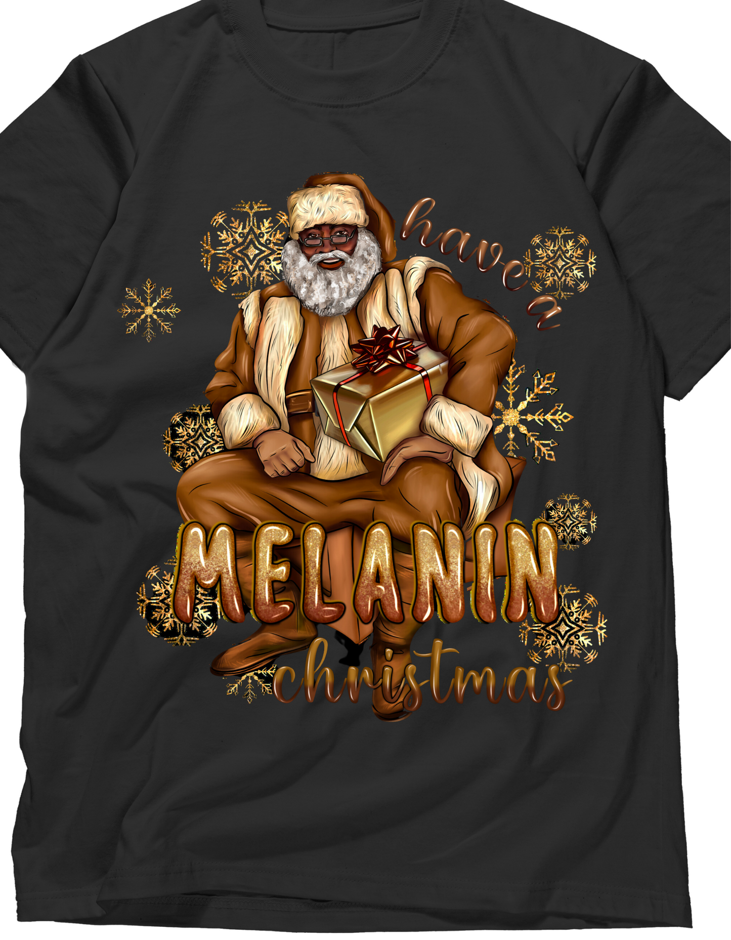 Melanin santa graphic sweatshirt