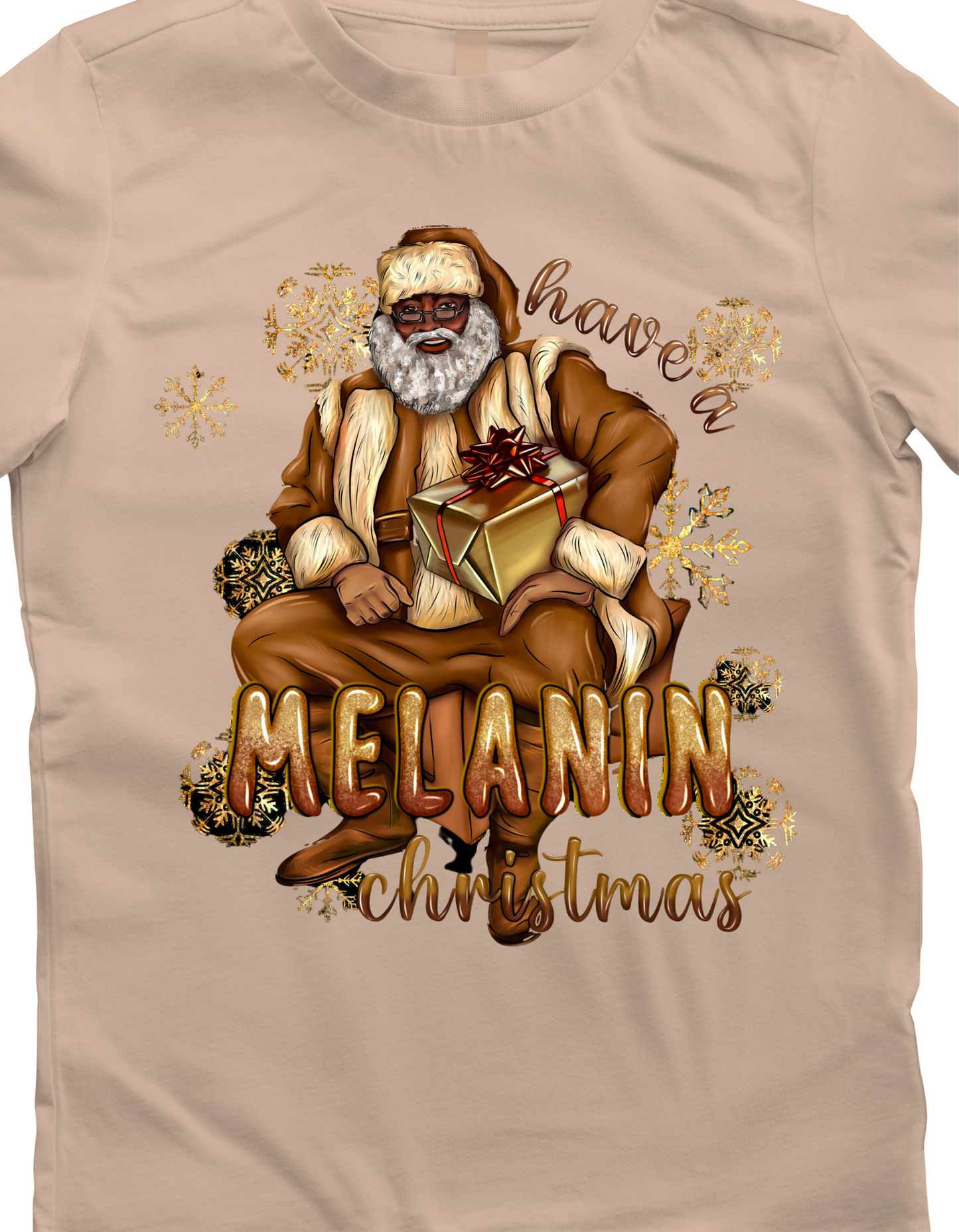 Melanin santa graphic sweatshirt