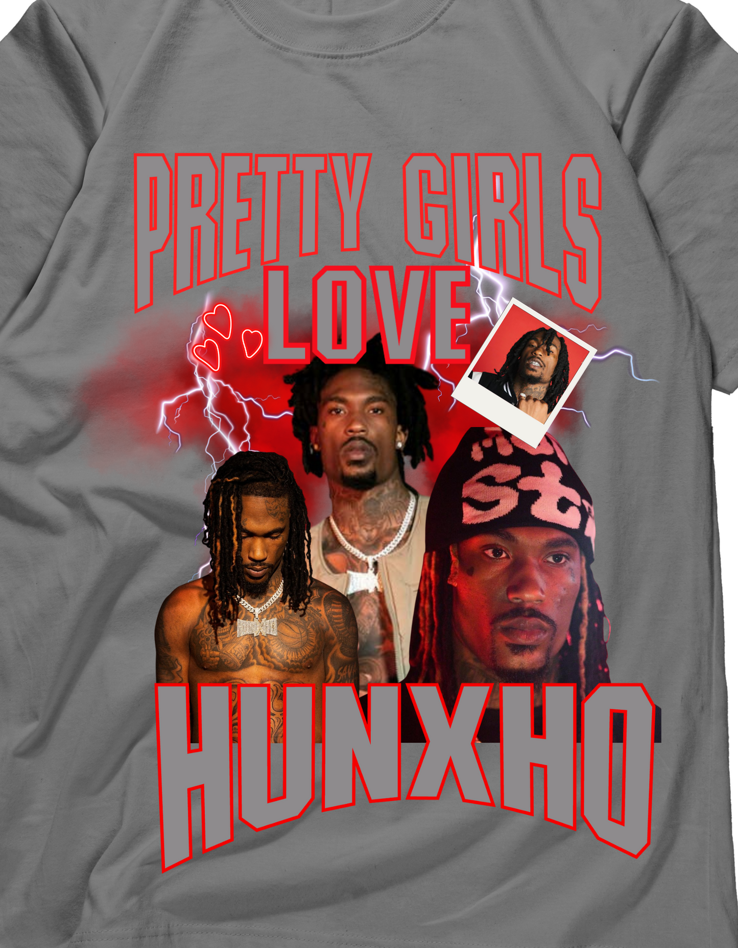 Pretty girls love Hunxho graphic tees