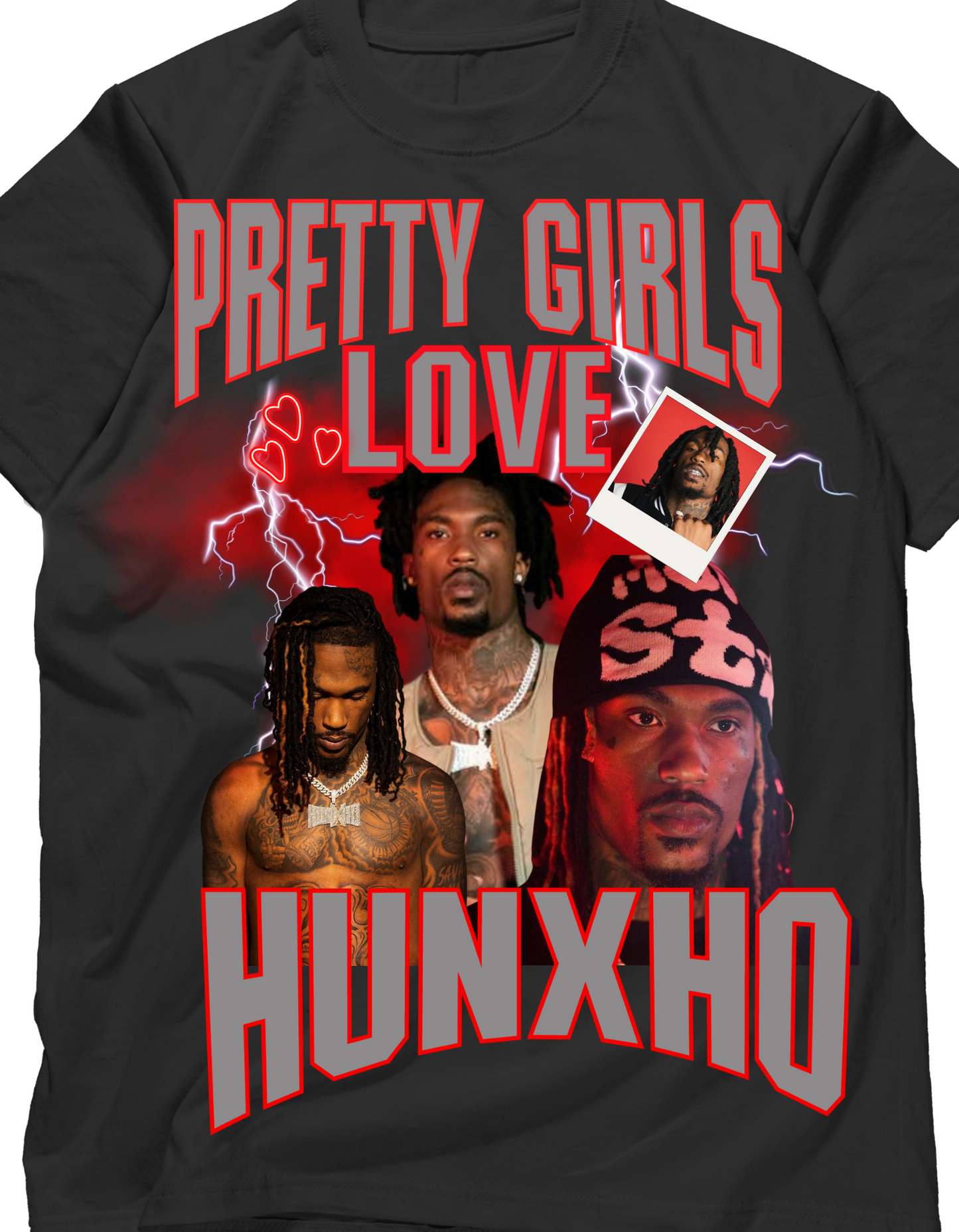 Pretty girls love Hunxho graphic tees