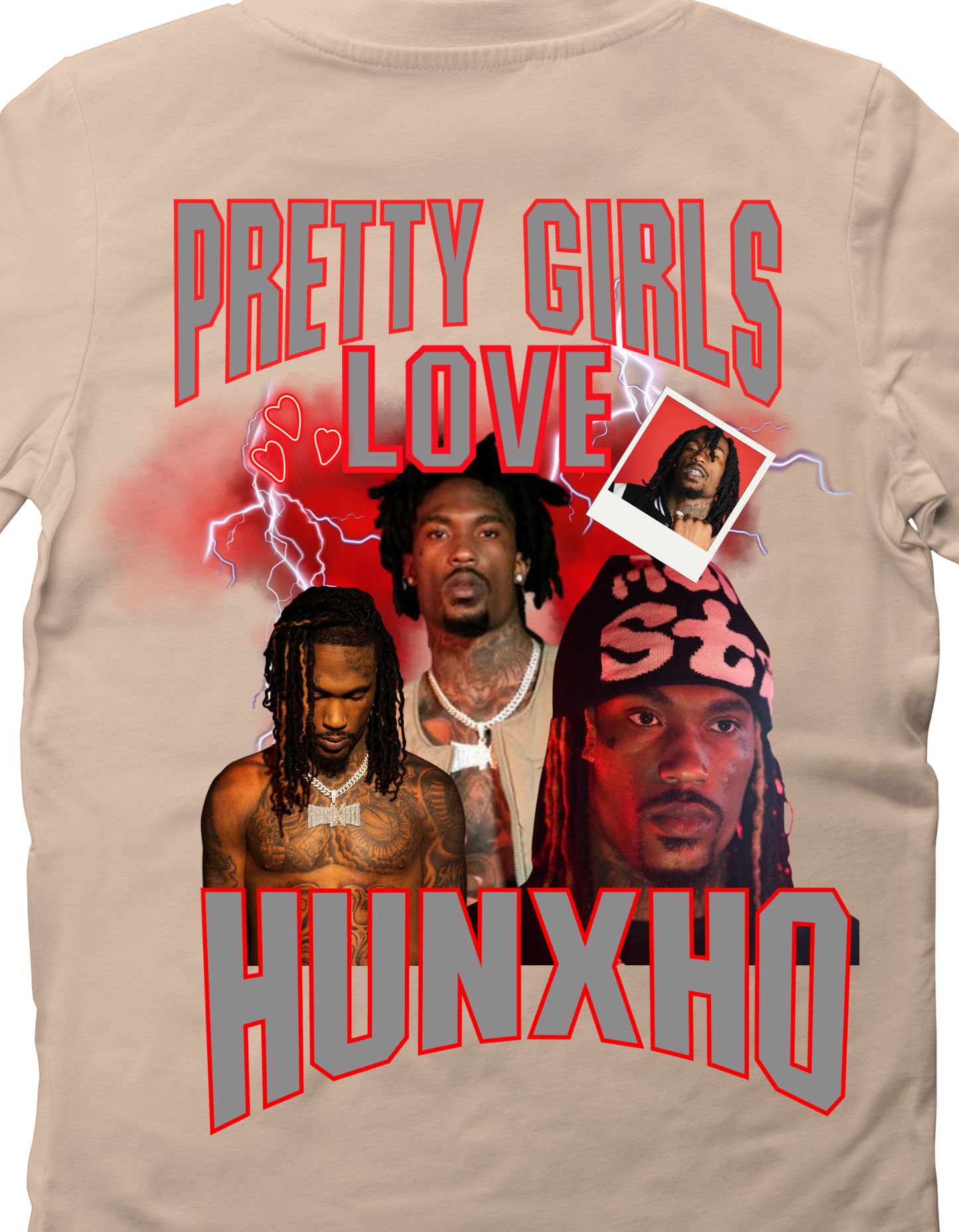 Pretty girls love Hunxho graphic tees