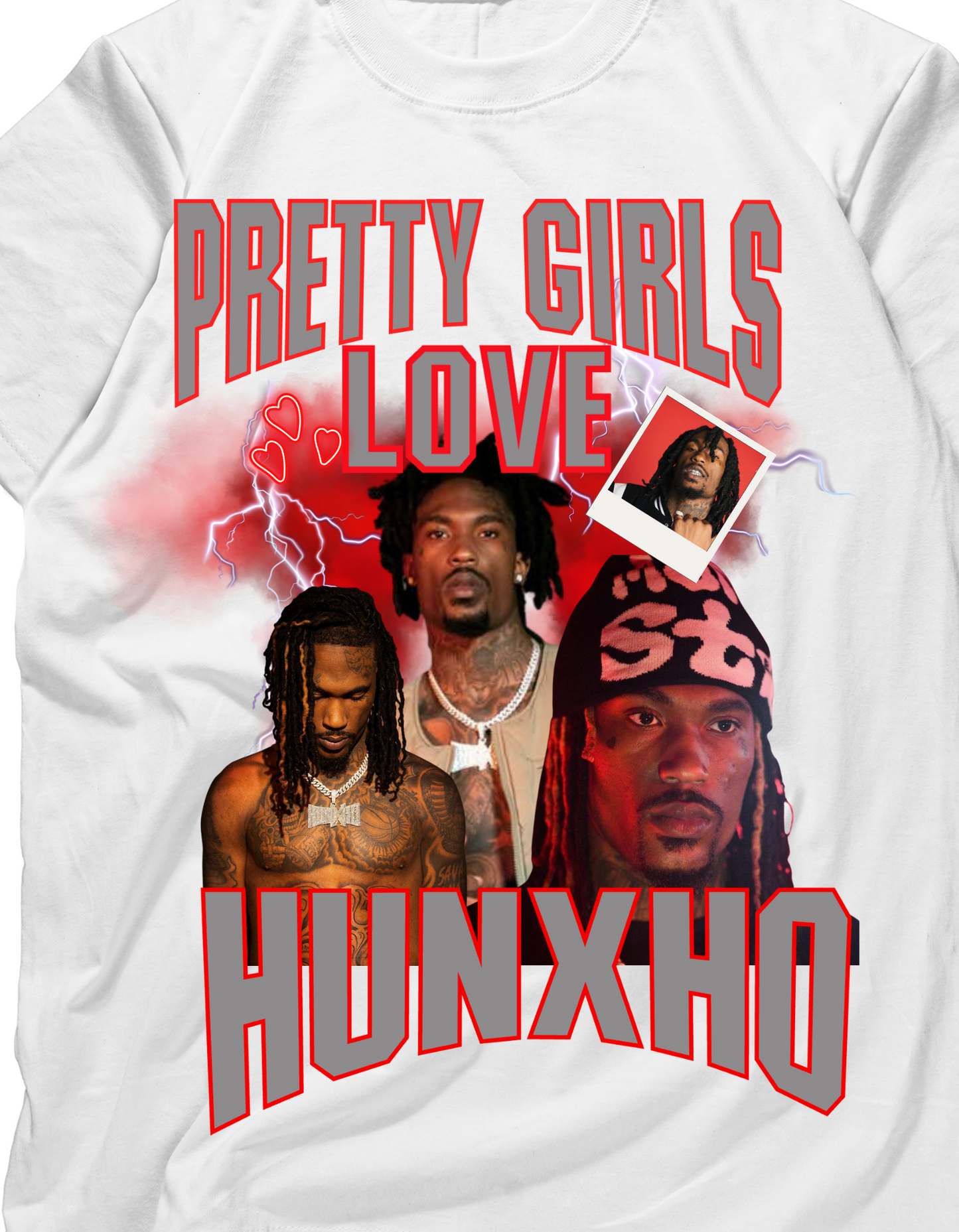 Pretty girls love Hunxho graphic tees