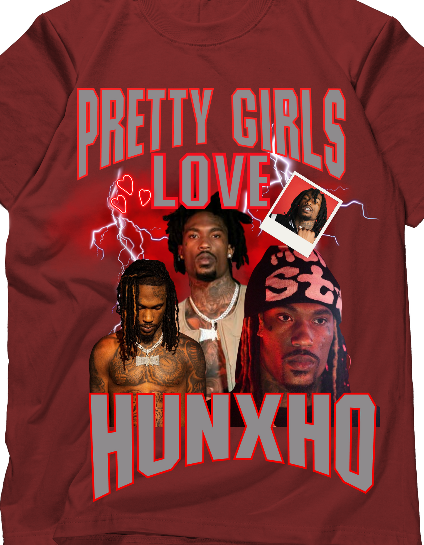 Pretty girls love Hunxho graphic tees