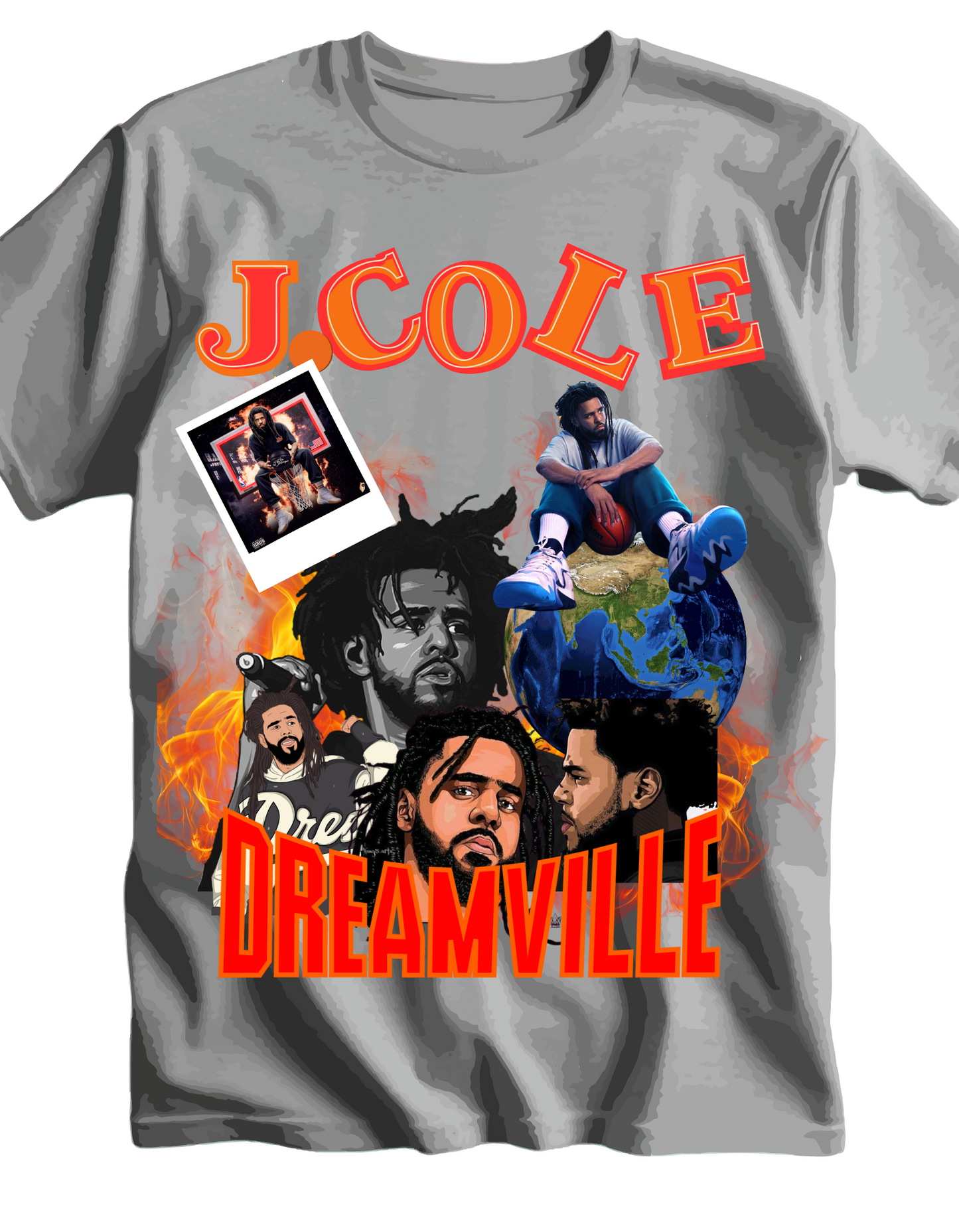 J cole graphic tee 2