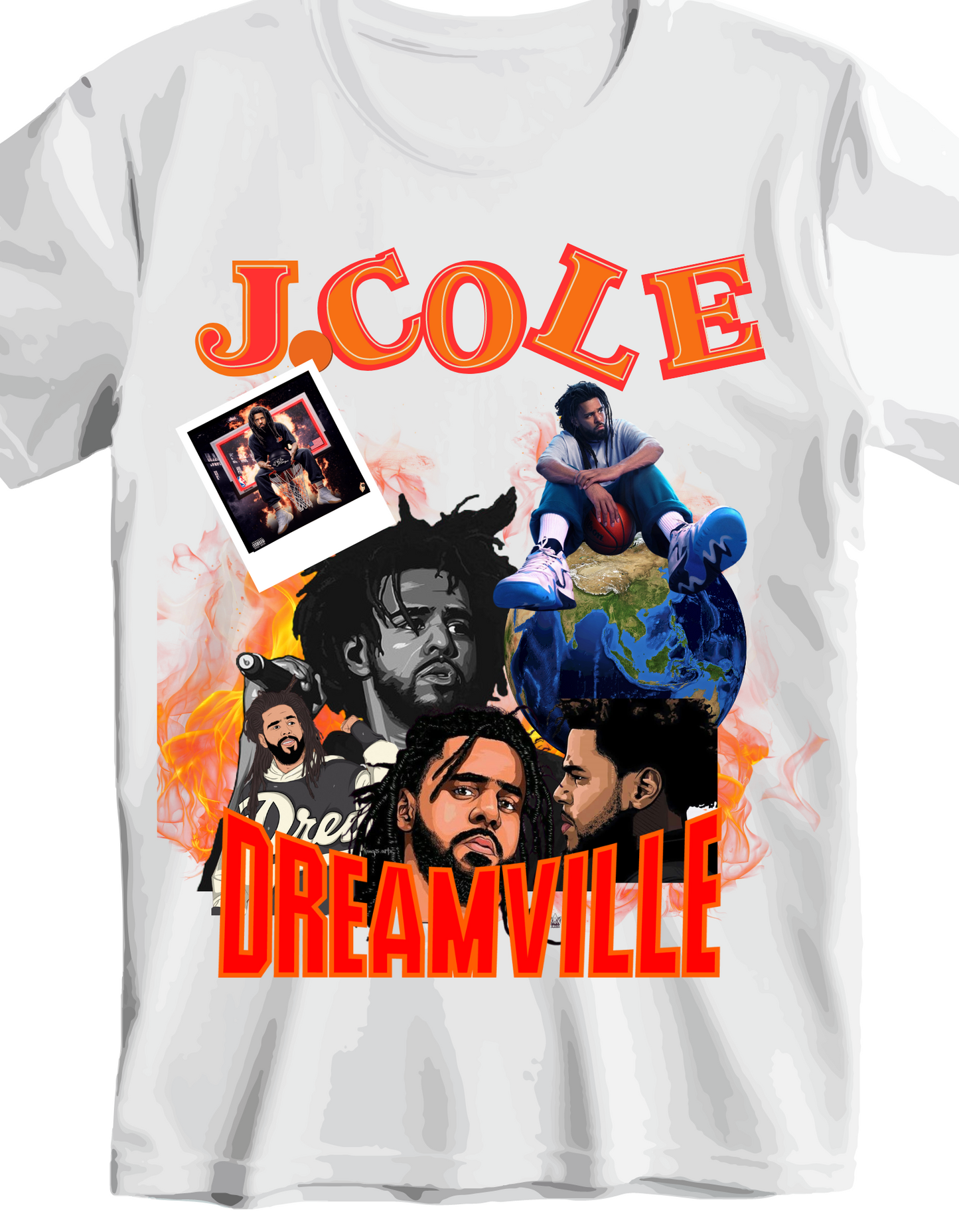 J cole graphic tee 2