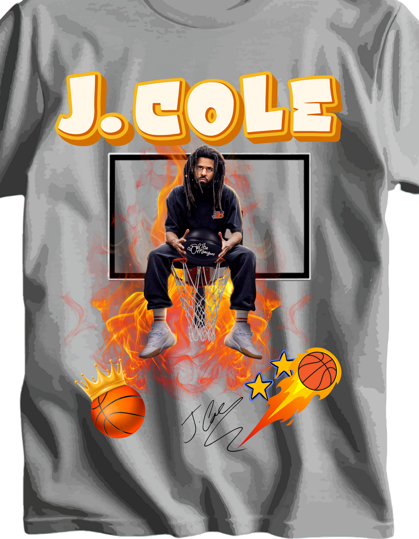 J cole graphic tee