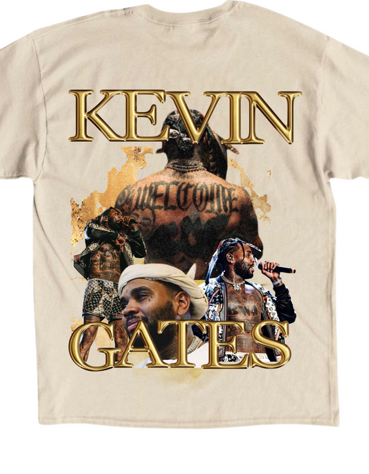 Kevin g8tes gold graphic tee