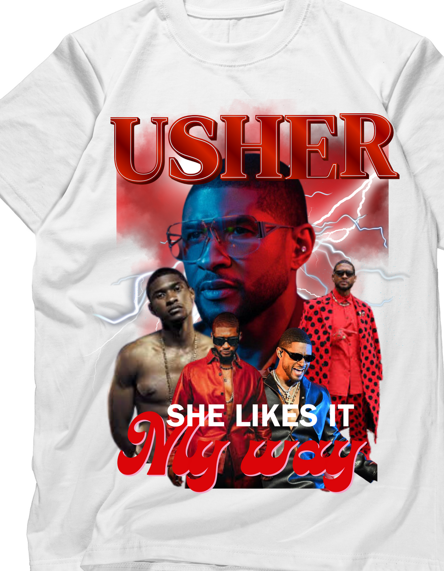 Usher my way graphic tee