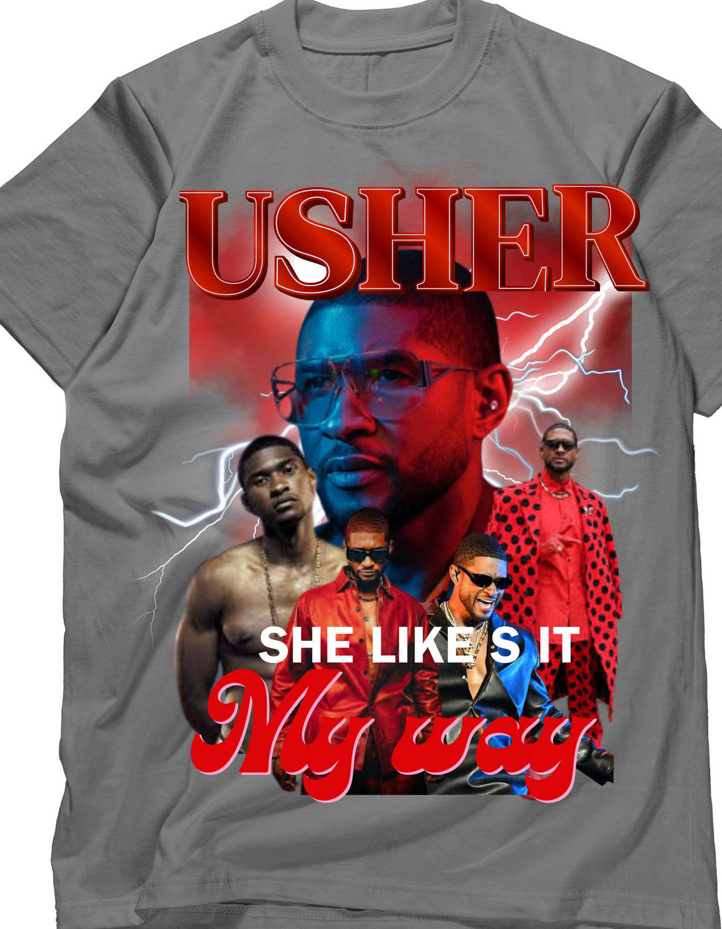 Usher my way graphic tee