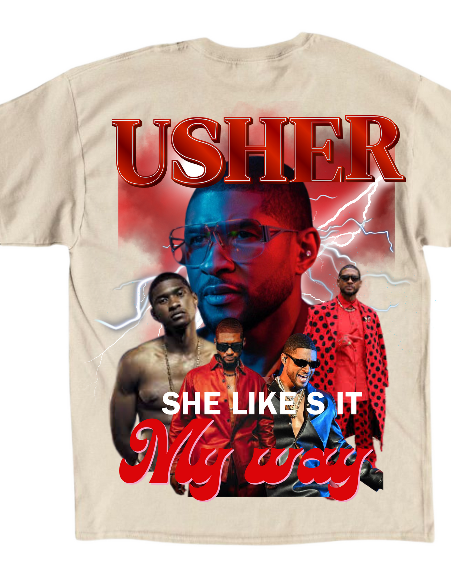 Usher my way graphic tee