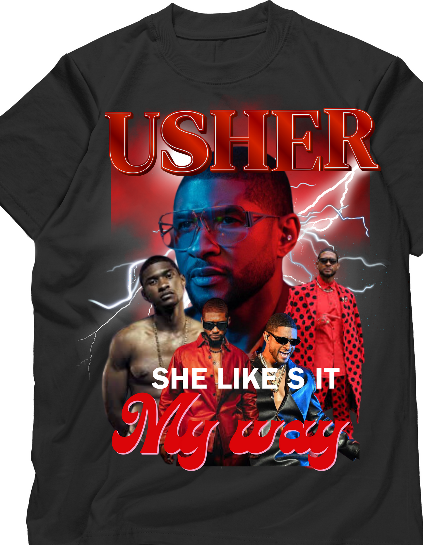 Usher my way graphic tee